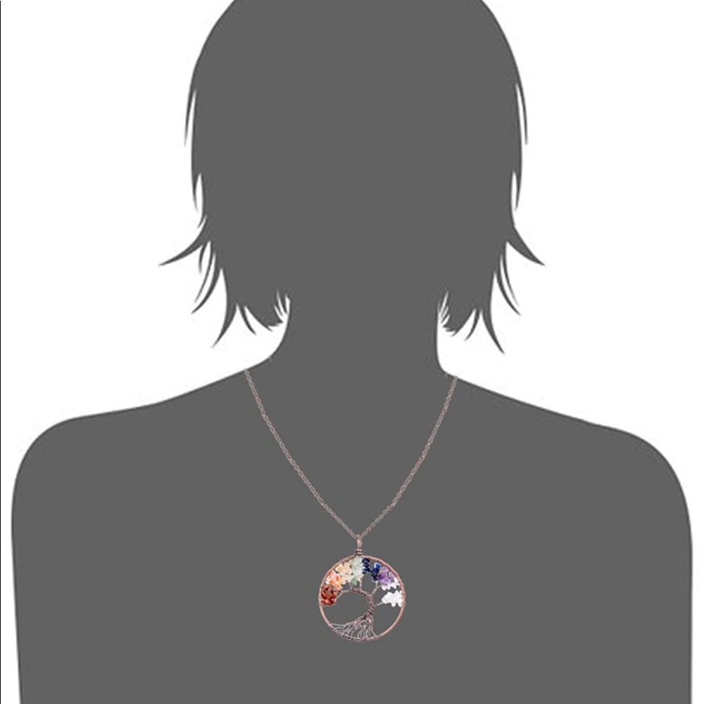 Chakras/tree of life pendant - Picture 6 of 10